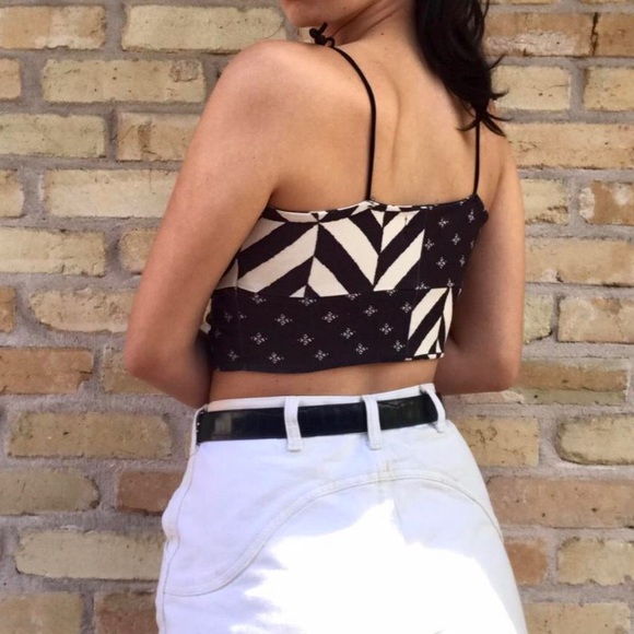๐ patchwork bandeau top ๐ boho geometric and paisley pattern! - Picture 2 of 3